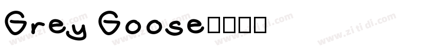 Grey Goose字体转换